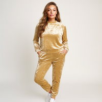 Luxurious Crushed Velvet Tracksuit