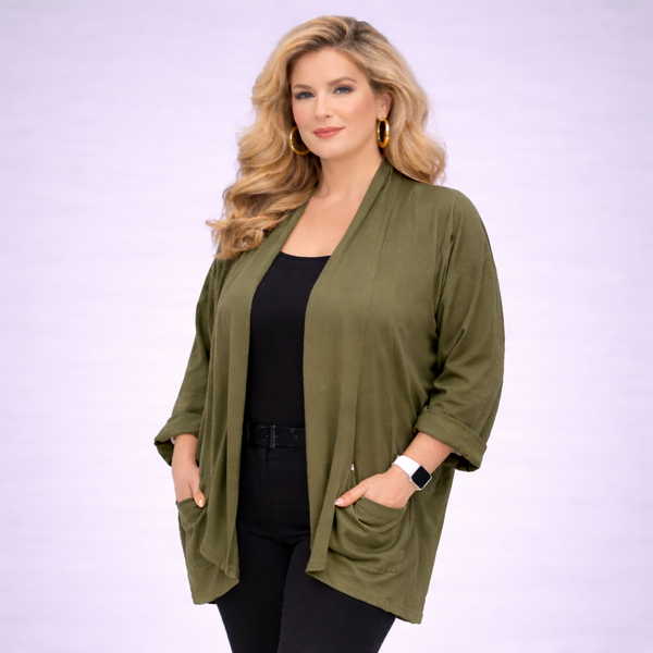 Open Front Loose Fitting Jacket