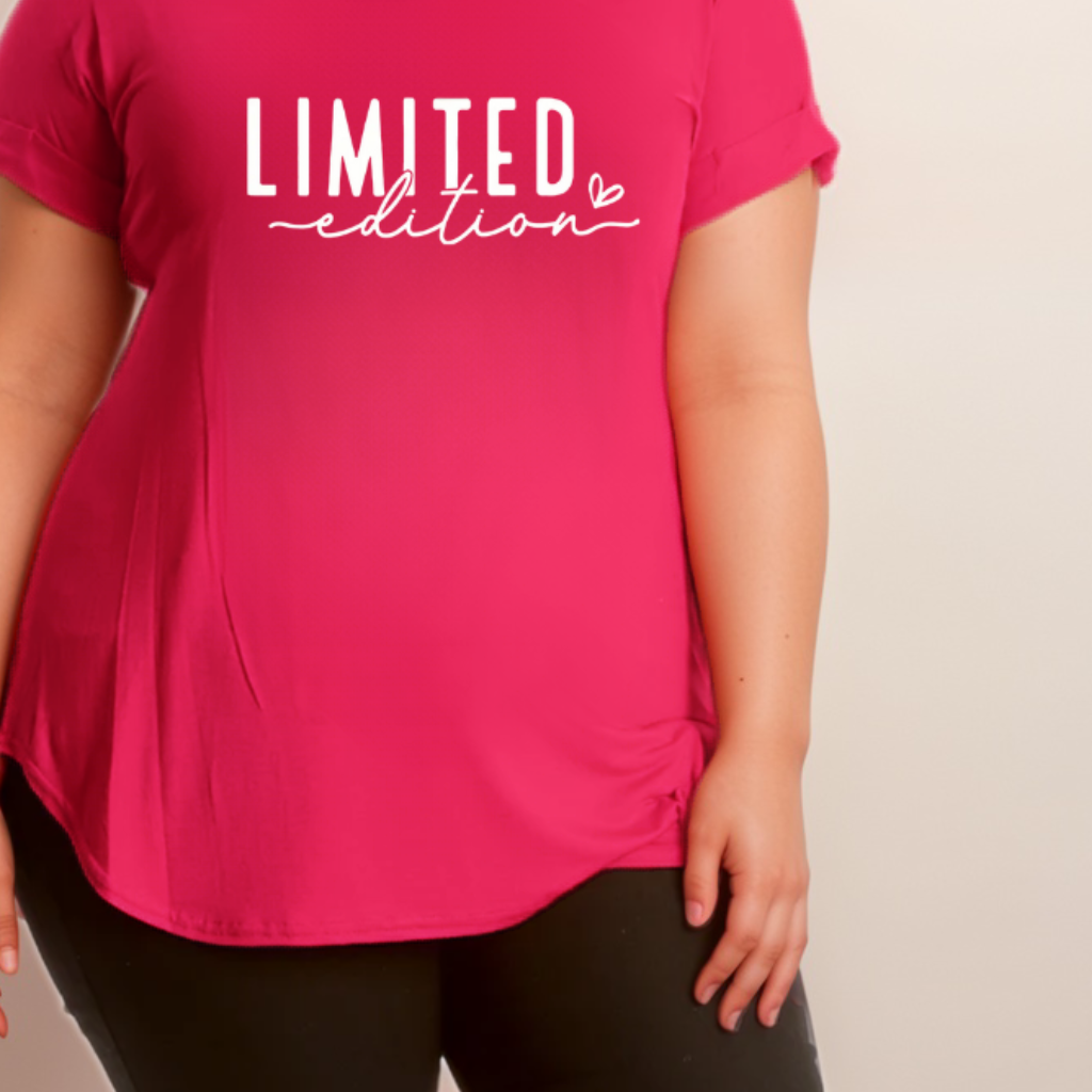 Limited-Edition Dipped-Hem T-Shirt
