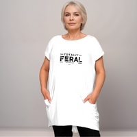 TOTALLY FERAL LONG POCKET T-SHIRT