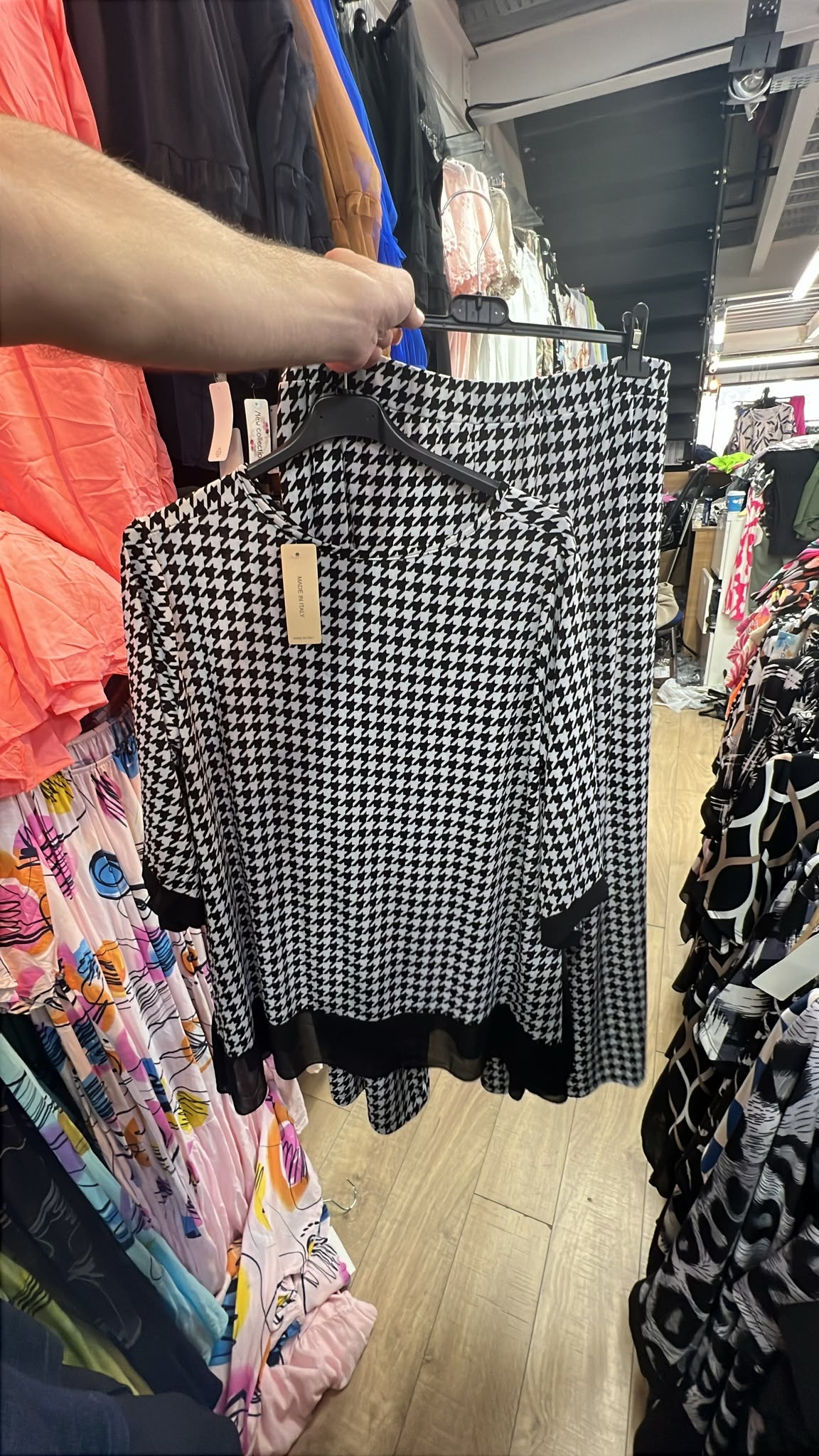 Dogtooth Two Piece Outfit Set