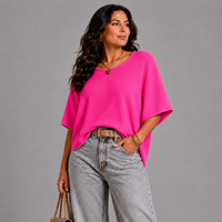 Super Soft Round Neck Short Sleeve Jumper