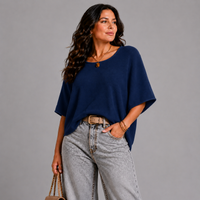 Super Soft Round Neck Short Sleeve Jumper