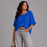 Super Soft Round Neck Short Sleeve Jumper