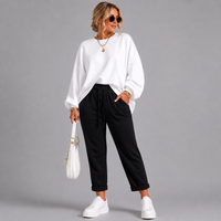 Plain Elasticated Waist Joggers with Pockets