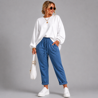 Plain Elasticated Waist Joggers with Pockets