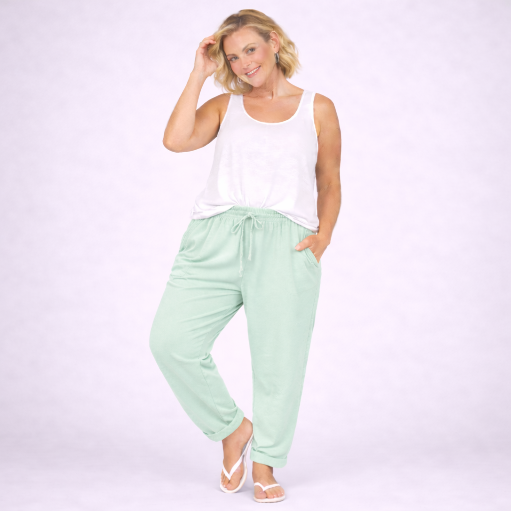 Plain Elasticated Waist Joggers with Pockets