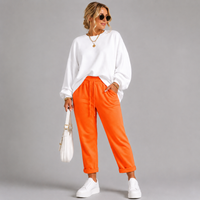Plain Elasticated Waist Joggers with Pockets
