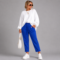 Plain Elasticated Waist Joggers with Pockets