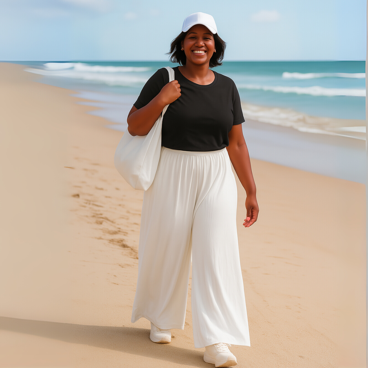 Plain Stretchy Wide Leg Palazzo Trousers