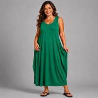 Sleeveless T-Shirt Midi Dress