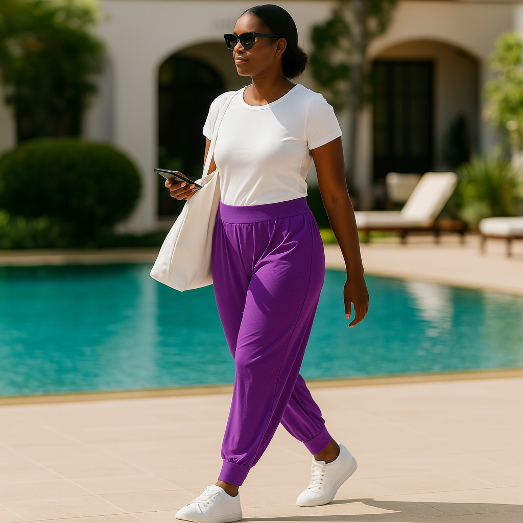 Soft Stretchy High Waist Harem Pants