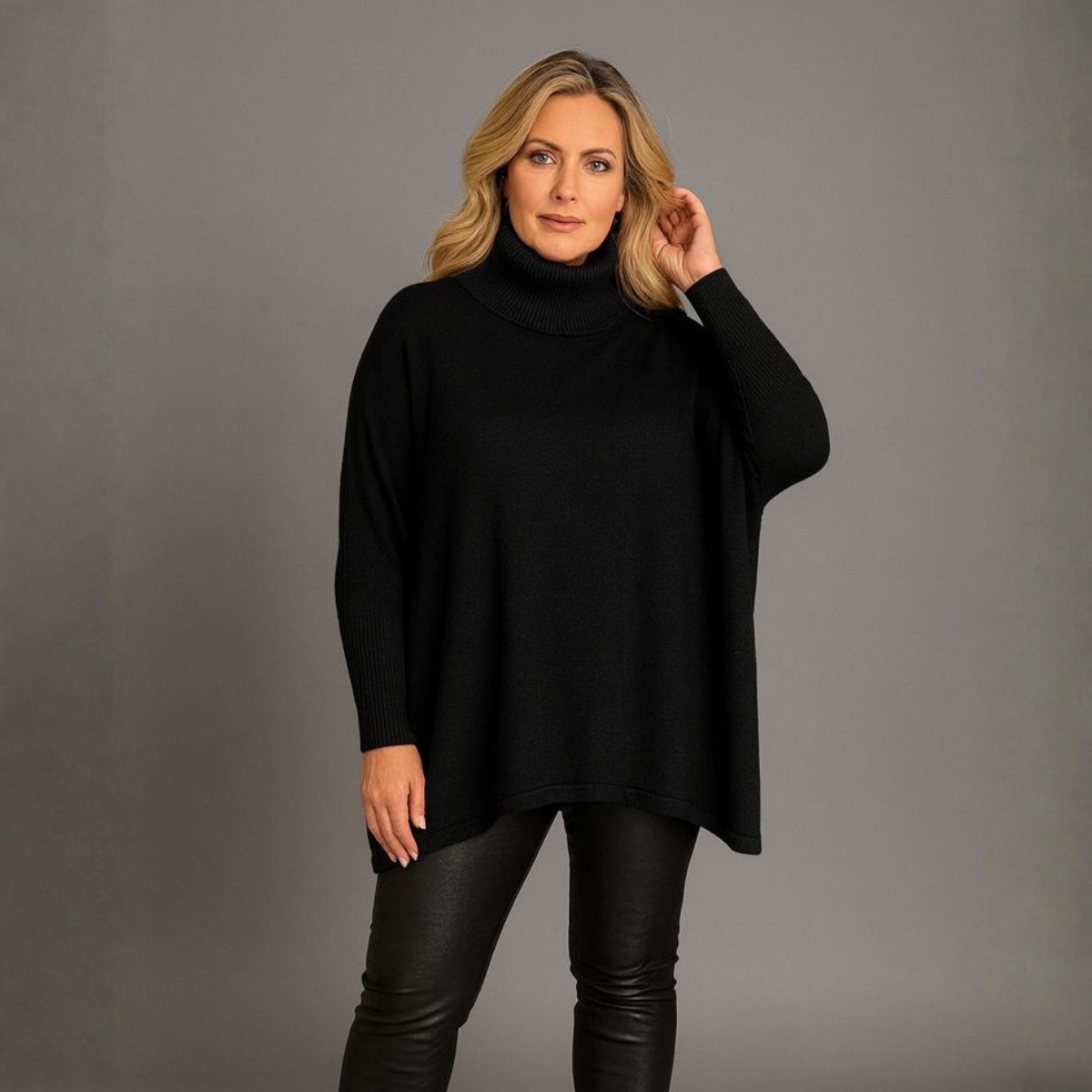 Polo Neck Super Soft Oversized Jumper
