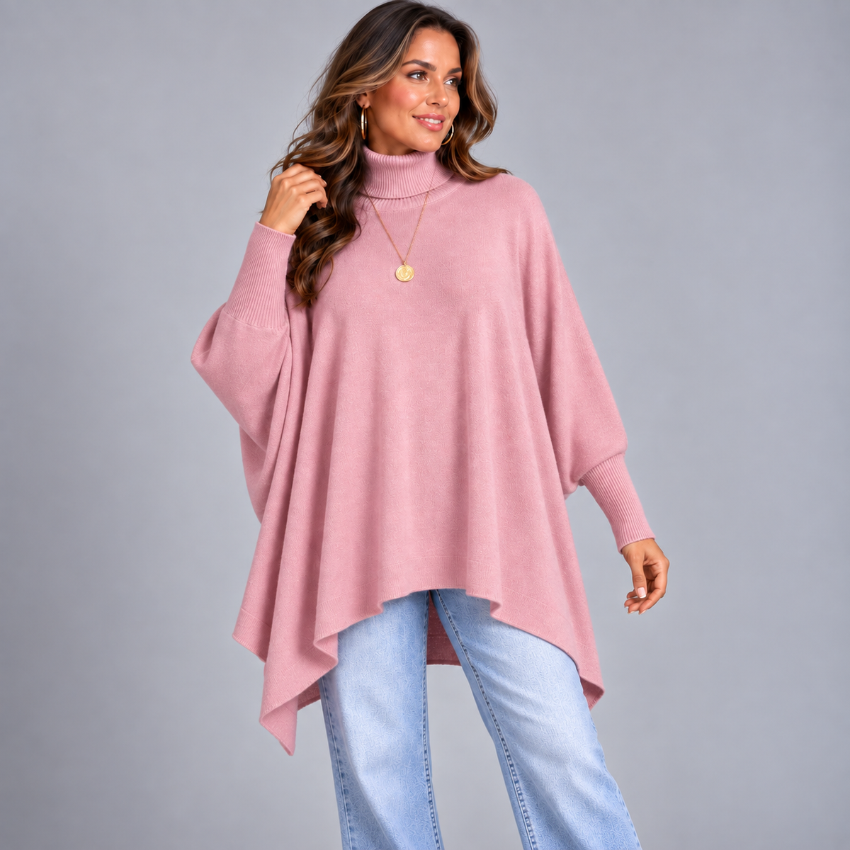 Polo Neck Super Soft Oversized Jumper