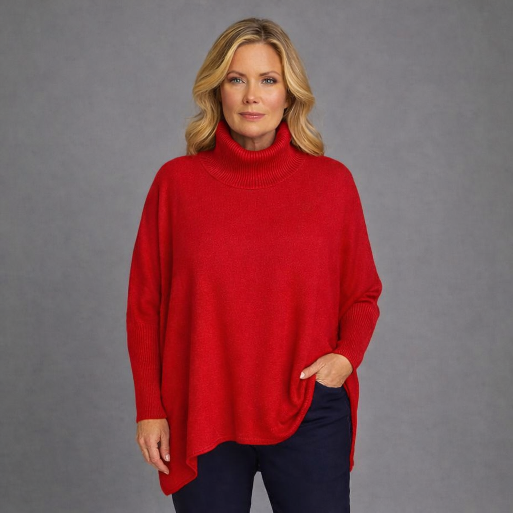 Polo Neck Super Soft Oversized Jumper