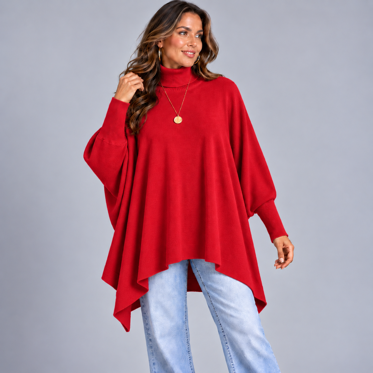 Polo Neck Super Soft Oversized Jumper