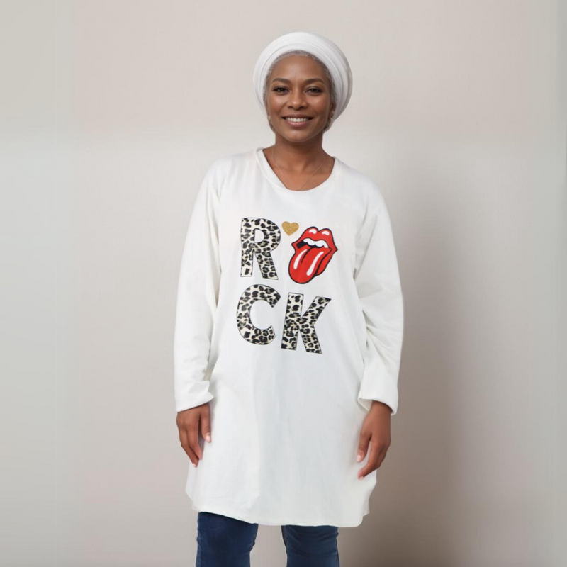 ROCK LONG LENGTH TOP WITH SIDE POCKETS