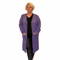 LONG LENGTH DUSTER CARDIGAN WITH FRONT POCKETS
