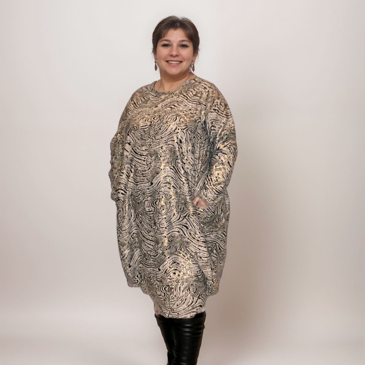 BRONZE DESIGN COMFY LOOSE FIT STYLE WITH POCKETS