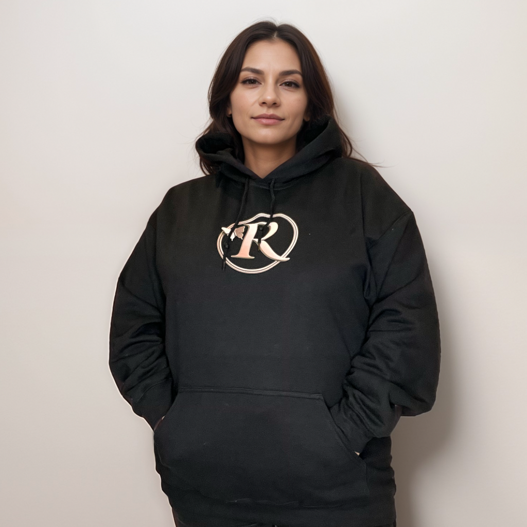 ROCKTHOSECURVES SIGNATURE R BUTTERFLY HOODIE