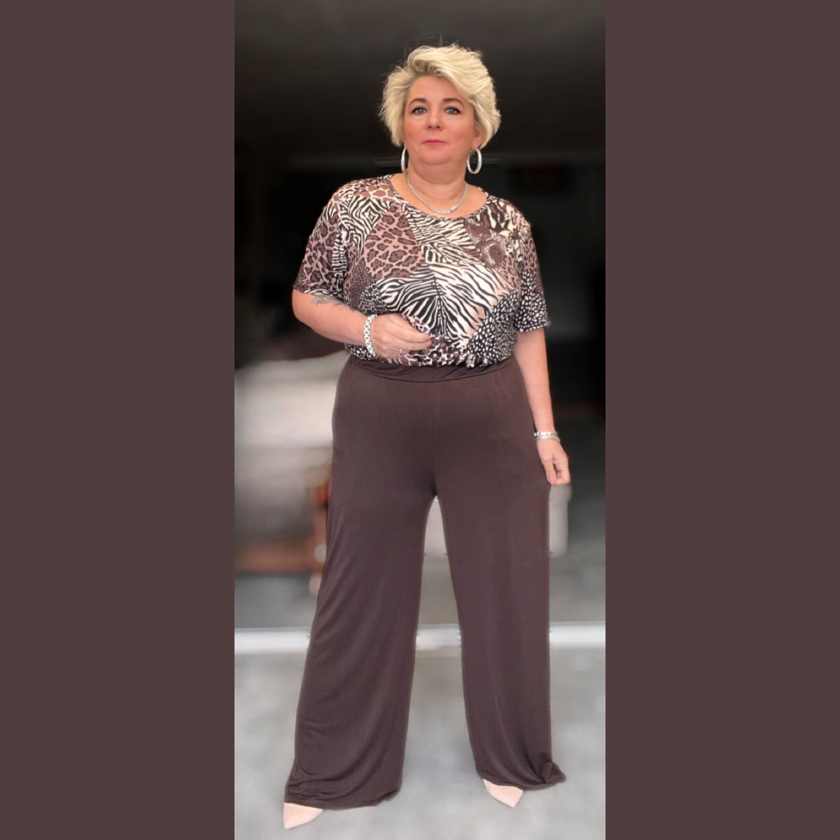 Elasticated online palazzo pants