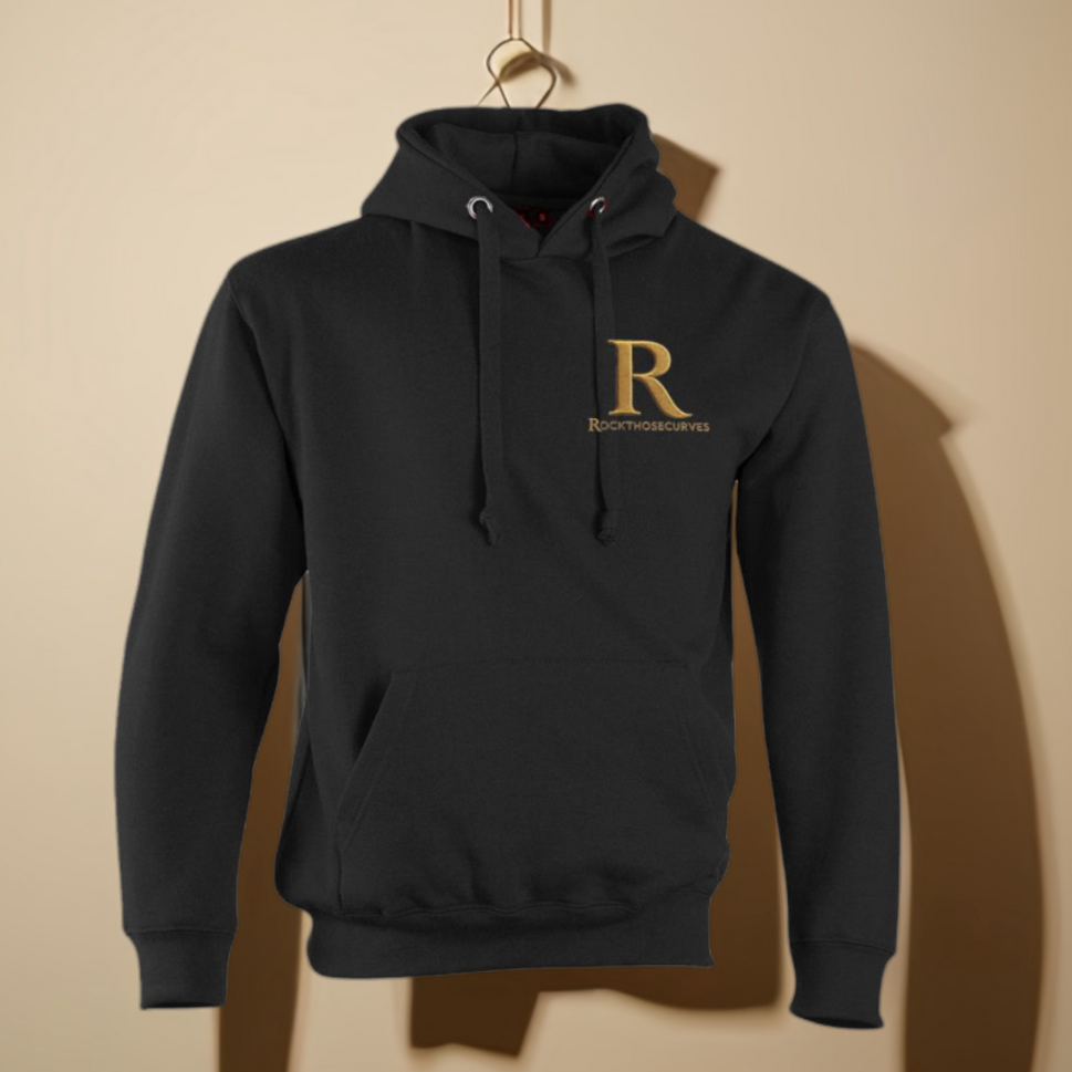 ROCKTHOSECURVES SIGNATURE EMBROIDERED HOODIE