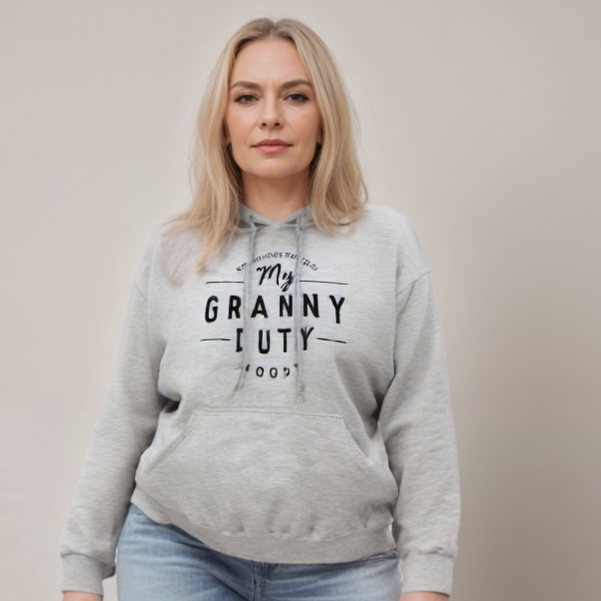 MY GRANNY DUTY LOOSE FITTING HOODY