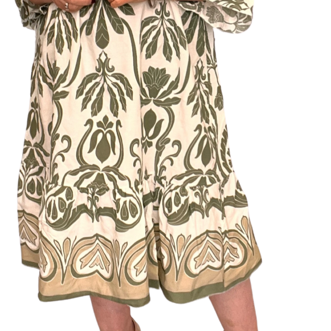 Crochet Sleeve Off-Shoulder Gypsy Dress