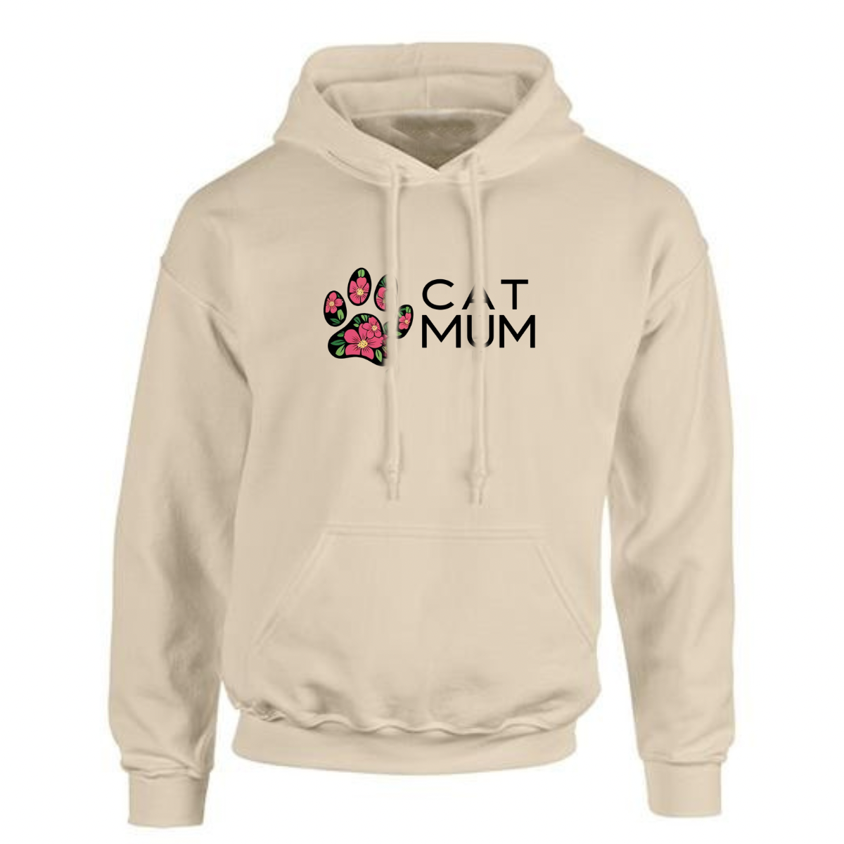 Plus‑Size Cat Mum Hoodie — Luxuriously Soft & Durable