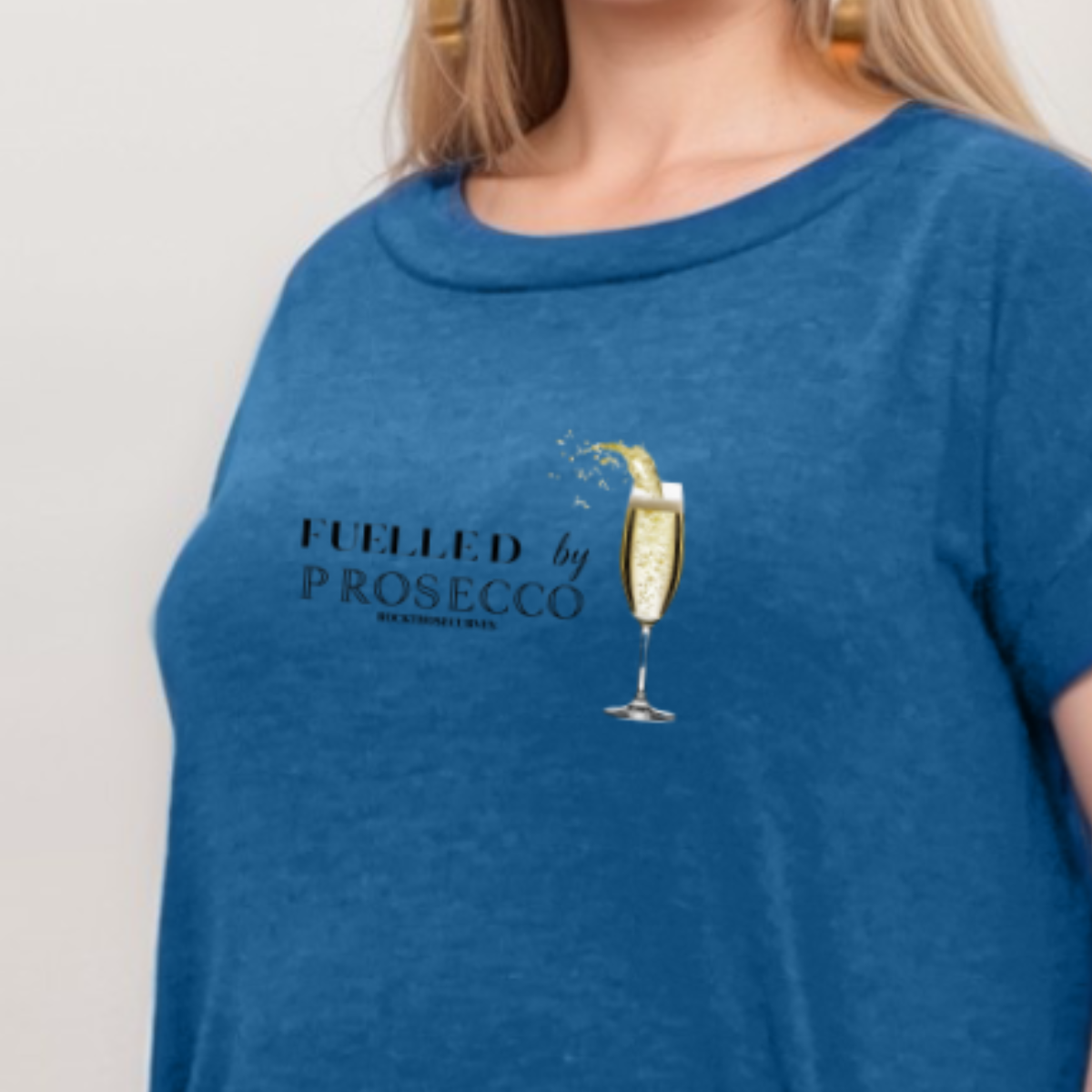 FUELLED BY PROSECCO LONG T-SHIRT WITH POCKETS