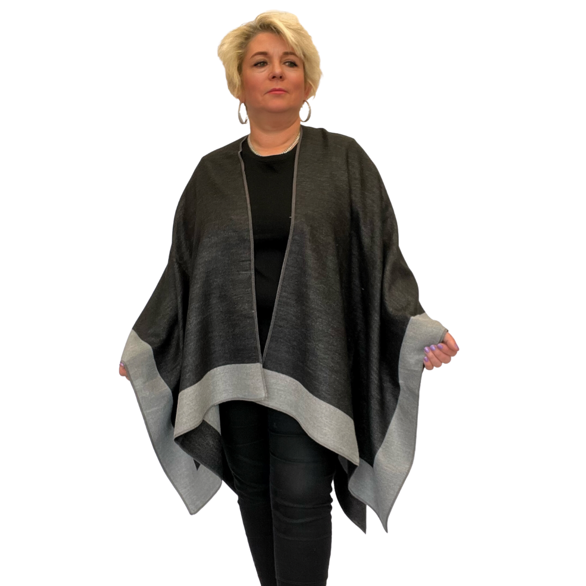 ROCKTHOSECURVES REVERSIBLE SOFT FEEL OVERSIZED SHAWL / SCARF