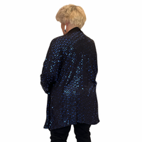 SEQUIN COVERED LONGER LENGTH WATERFALL JACKET