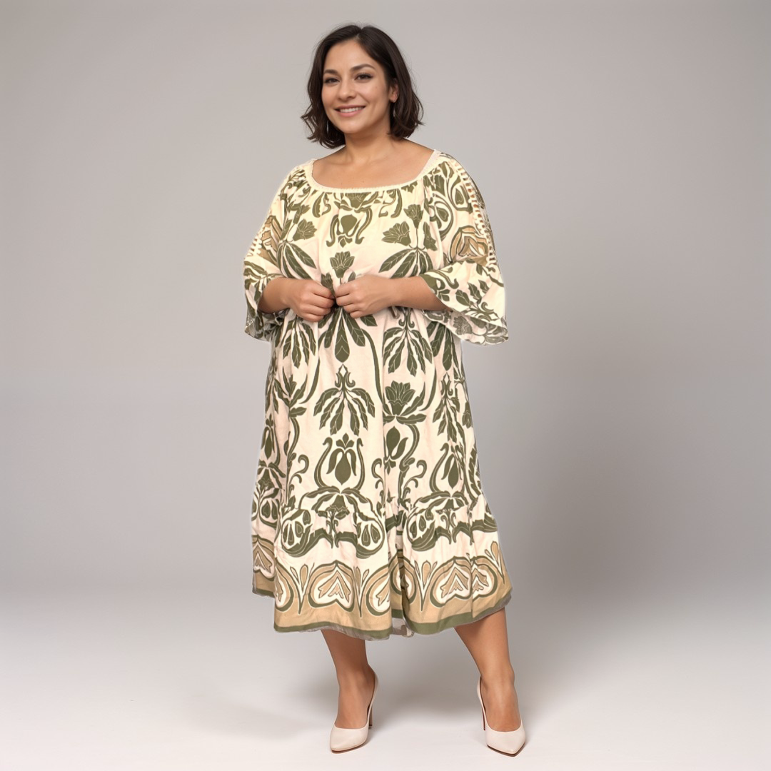 Crochet Sleeve Off-Shoulder Gypsy Dress