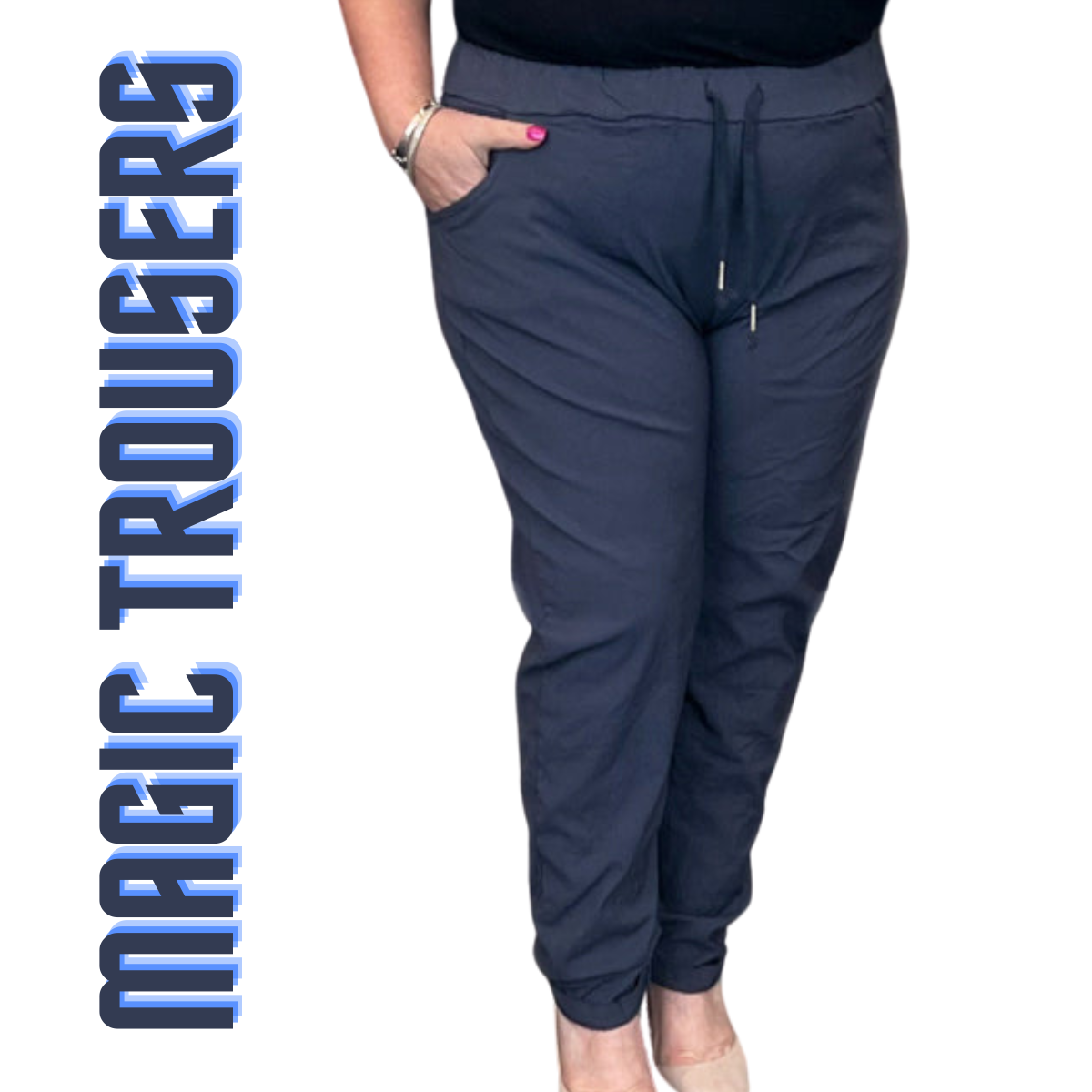 ROCKTHOSECURVES STRETCHY PLAIN TROUSERS / JEANS WITH SIDE POCKETS