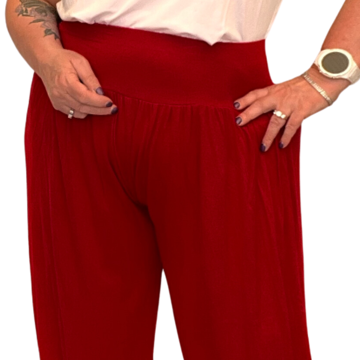 ROCKTHOSECURVES SOFT STRETCHY HIGH WAIST HAREM PANTS