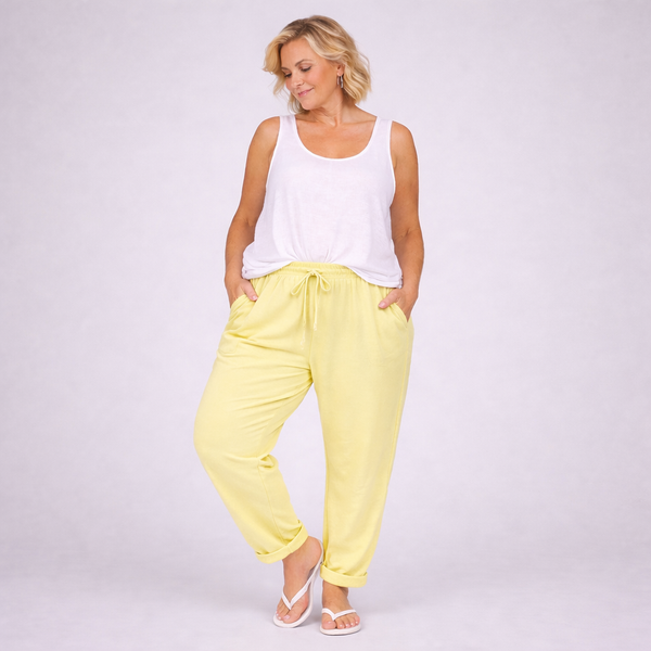 Plain Elasticated Waist Joggers with Pockets