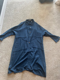 buttoned shirt dress