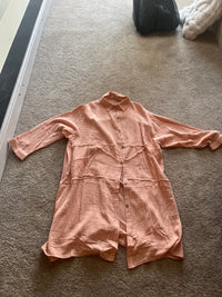 buttoned shirt dress