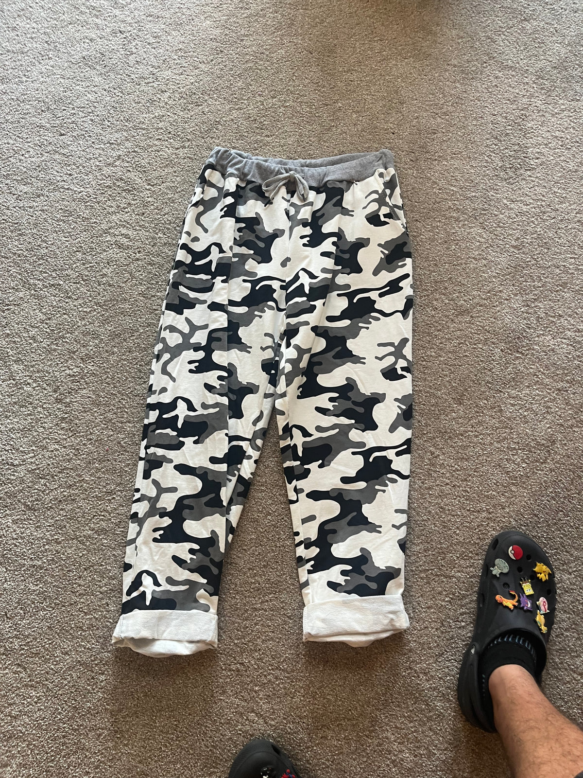 camo print joggers