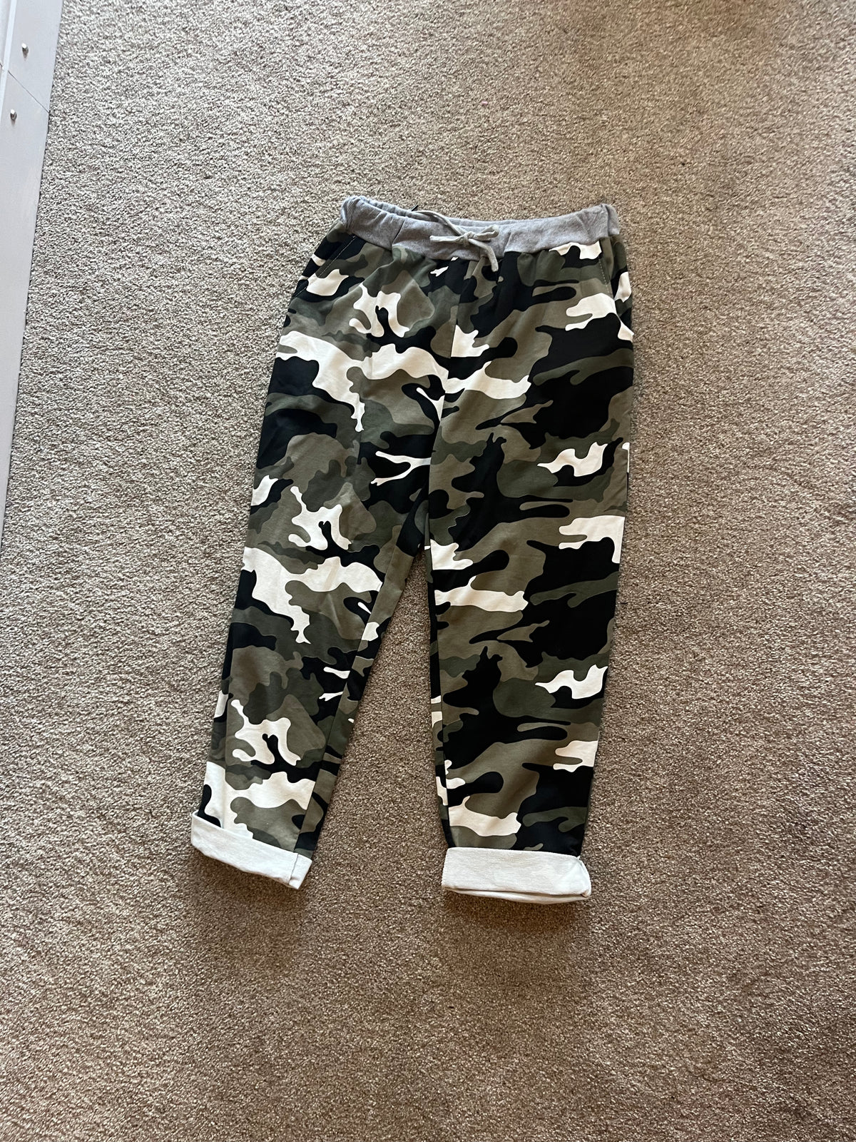 camo print joggers