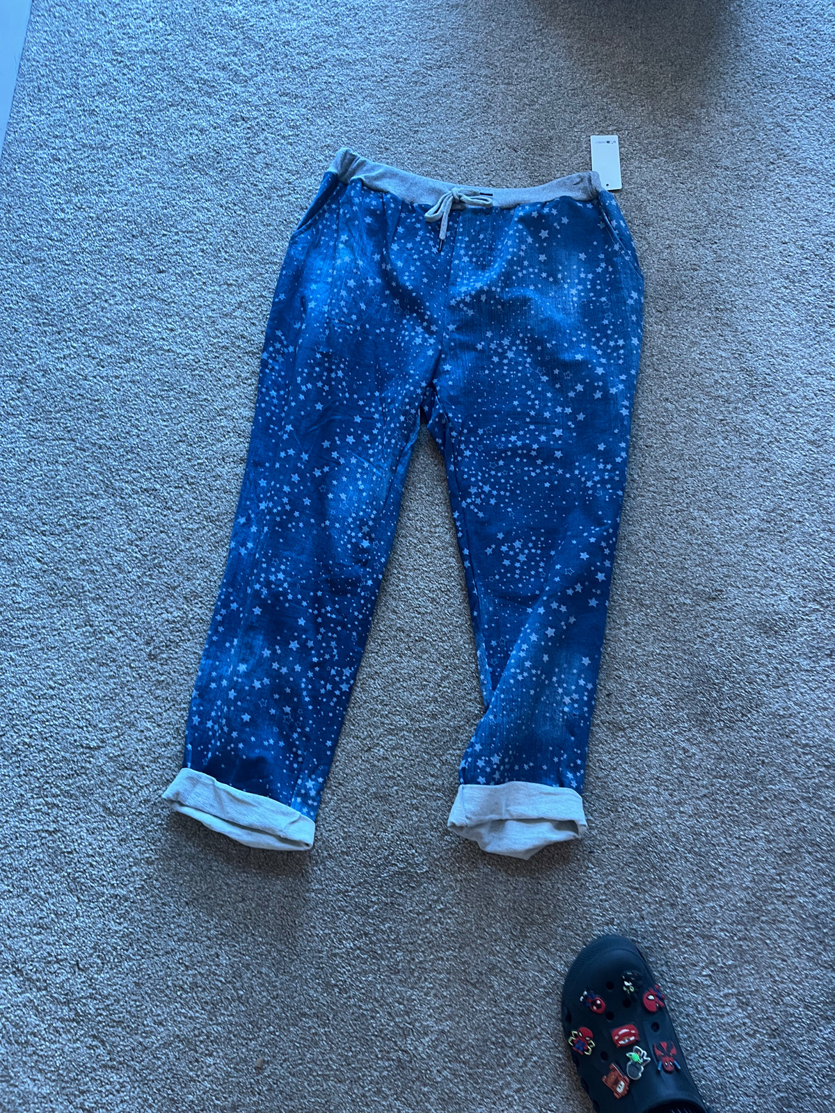 dark denim blue with stars joggers (Copy)