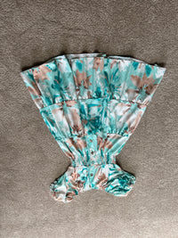 floral abstract middi dress