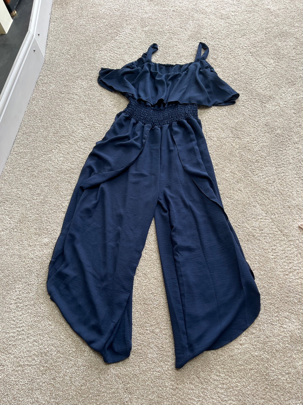 split leg jumpsuit