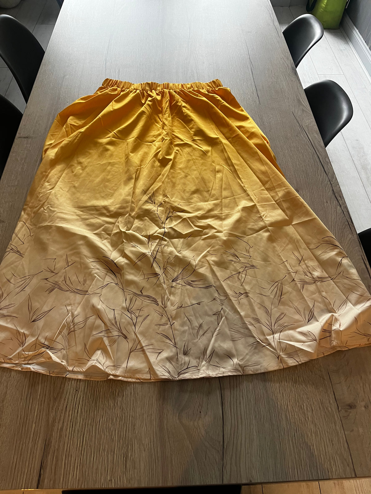 yellow blended skirt