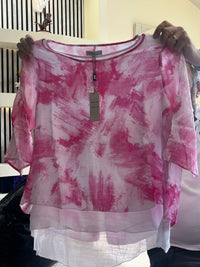 Q-003 hot pink top