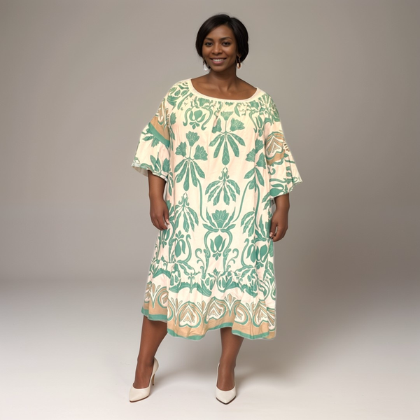Crochet Sleeve Off-Shoulder Gypsy Dress