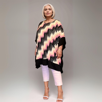 Oversized Soft Stretchy Kaftan with Panel Edging