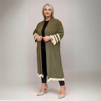 ROCKTHOSECURVES LONG DUSTER JACKET WITH TASSEL EDGING