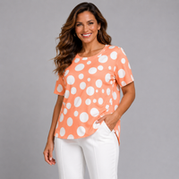 Short Sleeve Spotty T-Shirt / Blouse