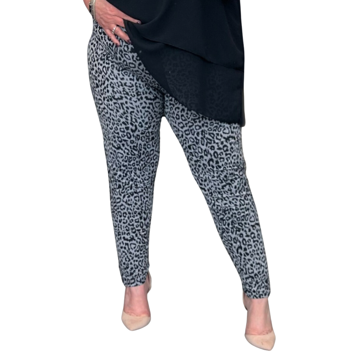 ROCKTHOSECURVES LEOPARD PRINT SOFT STRETCHY LEGGINGS